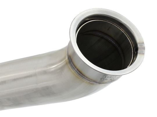 aFe MACHForce XP SS-304 Black Tip 2.5in Dia Axle Back Exhaust 12-15 BMW 335i (F30) 3.0L (t)