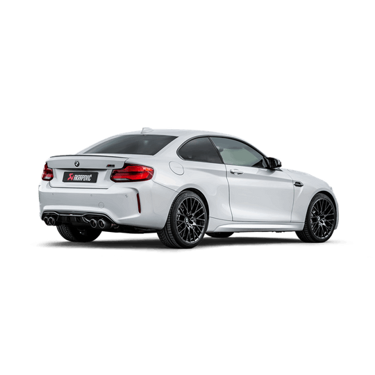 Akrapovic 2018+ BMW M2 Competition/M2 CS (F87N) Slip-On Line (Titanium) w/Carbon Fiber Tips