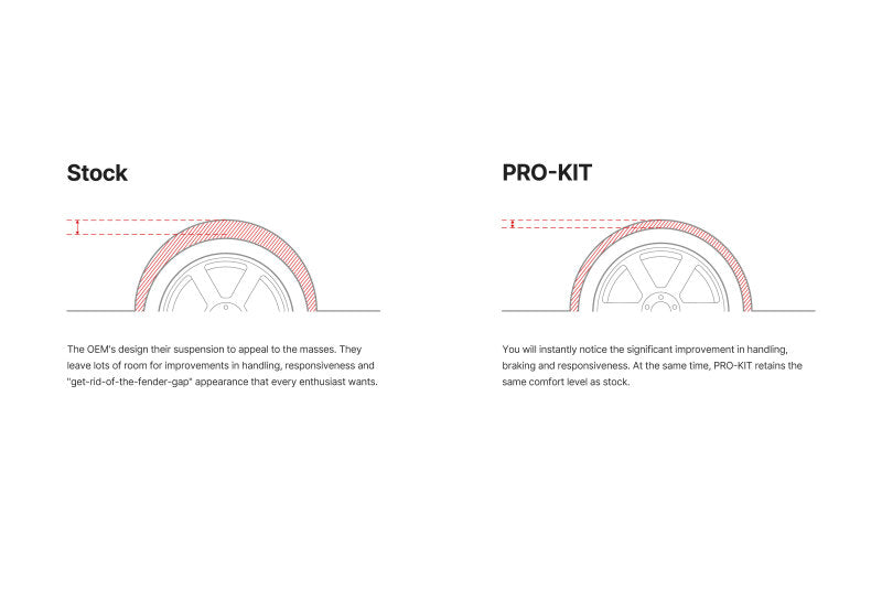 Eibach 19-22 BMW 330i xDrive Sedan AWD G20 Pro-Kit Performance Springs (Set of 4)