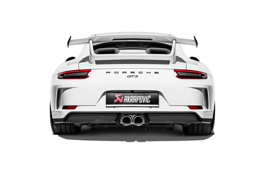 Akrapovic 2018 Porsche 911 GT3 (991.2) Slip-On Race Line (Titanium) w/Titanium Tail Pipe Set