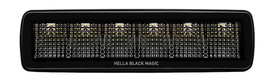 Hella Universal Black Magic 6 L.E.D. Mini Light Bar - Flood Beam