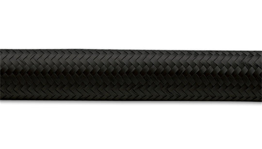 Vibrant -10 AN Black Nylon Braided Flex Hose (2 foot roll)