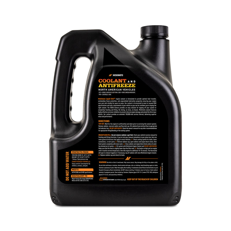 Mishimoto Liquid Chill EG Coolant, North American Vehicles, Orange 