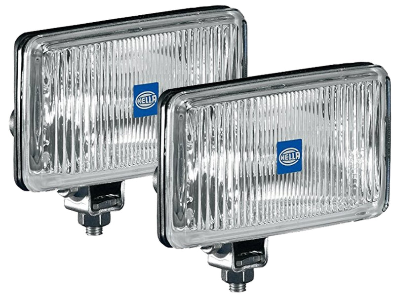 Hella 450 H3 12V SAE/ECE Fog Lamp Kit Clear - Rectangle (Includes 2 Lamps)