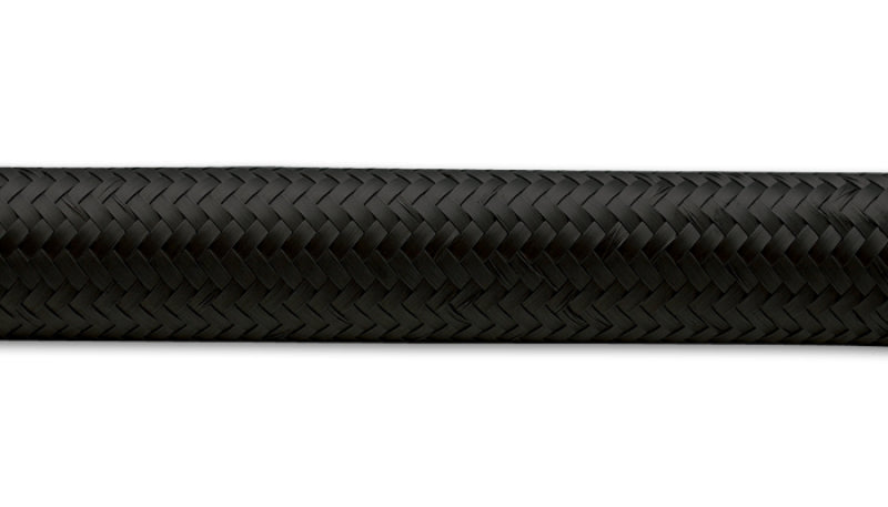 Vibrant -20 AN Black Nylon Braided Flex Hose (2 foot roll)