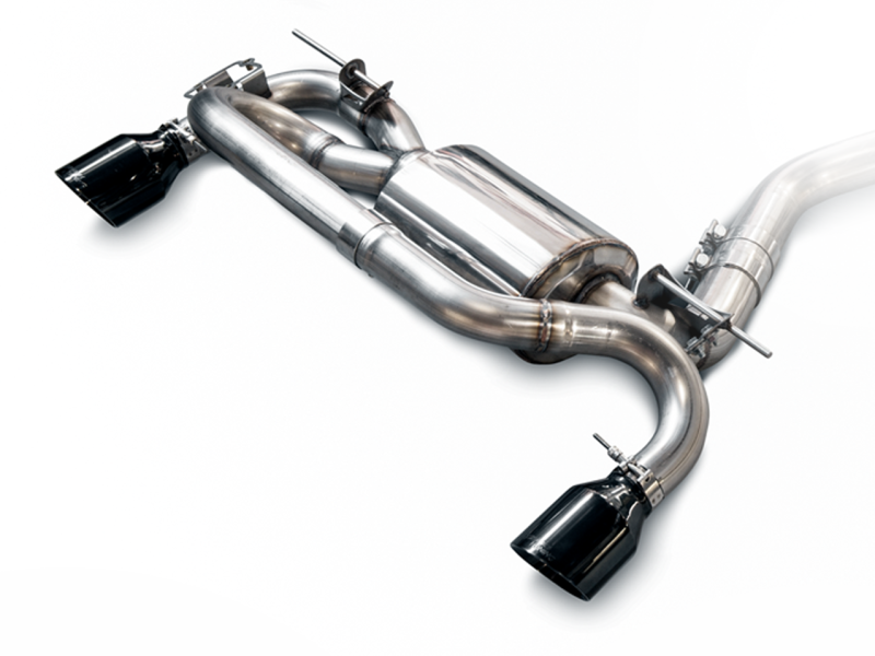 AWE Tuning BMW F22 M235i / M240i Touring Edition Axle-Back Exhaust - Diamond Black Tips (102mm)