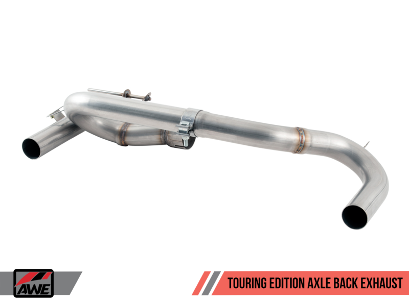 AWE Tuning BMW F3X 340i Touring Edition Axle-Back Exhaust - Chrome Silver Tips (90mm)