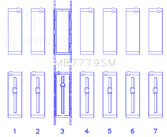 King BMW B58B30A Main Bearing Set