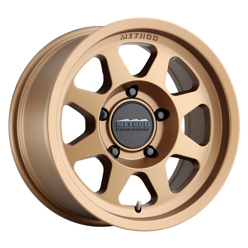 Method MR701 17x8.5 0mm Offset 5x5 71.5mm CB Method Bronze Wheel